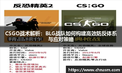 CSGO战术解析：BLG战队如何构建高效防反体系与应对策略